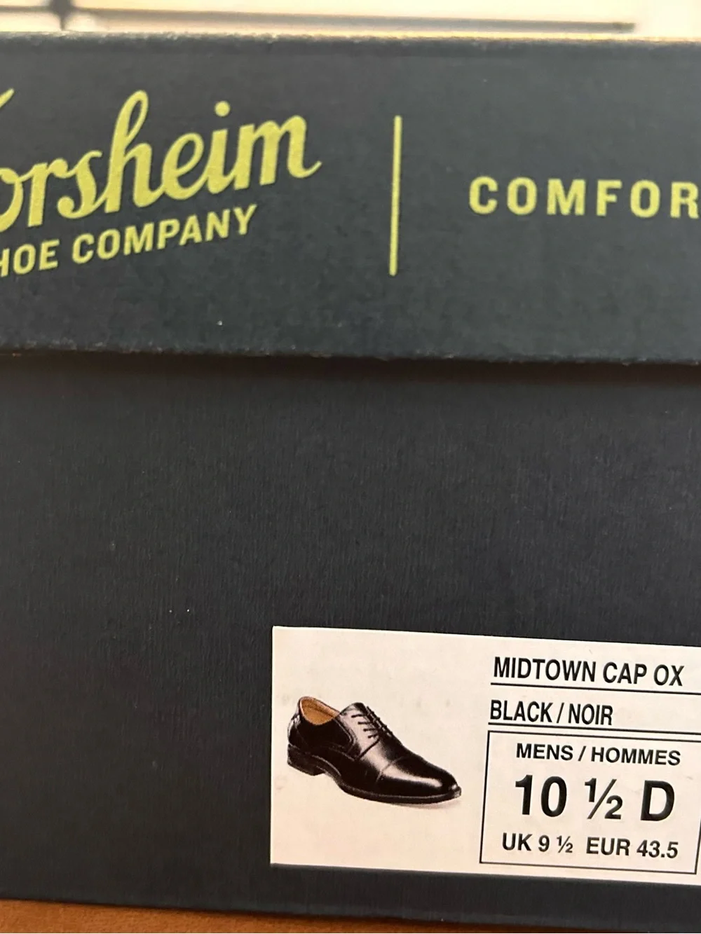 Florsheim Black Cap-Toe Leather Derbys